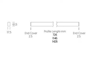 LINE A - Wall-mounted linear lighting profile by ONOK Lighting - view 3